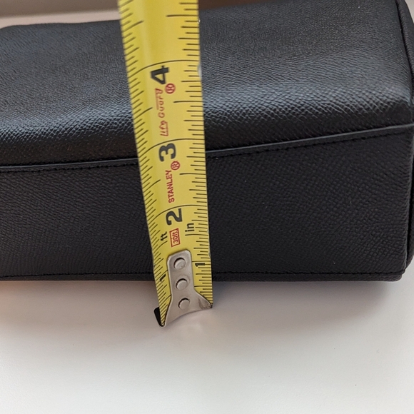 NWOT Coach Black Zippered  Leather Toiletry/Travel/Cosmetic/Case/Bag - Picture 3 of 12